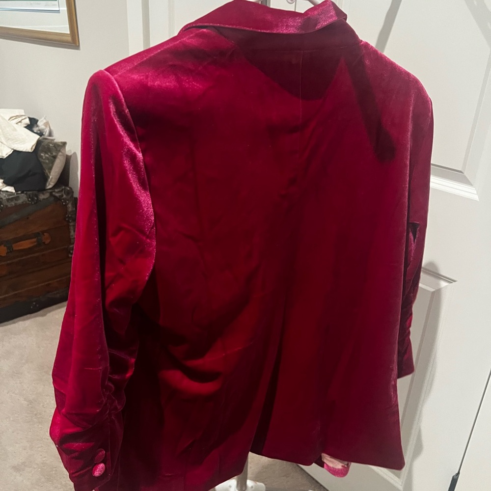 Petal & Pup Magenta Velvet  Lone Blazer BNWT!!!! - Picture 2 of 7